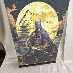Batman Wall Hanging Poster Black/Gold Paper Vertical 24 in Hanging DC
