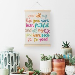 Bible Verses Wall Decor – Christian Bible Verse Wall Art With Wooden Poster H…