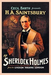 H. A. Saintsbury as Sherlock Holmes (book cover) Poster Print