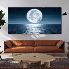 Ocean Moon Canvas Mural Canvas Painting Canvas Print Art Home Decor Wall Picture