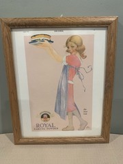 Vintage 1920s Royal Baking Power Reproduction Advertisement Framed Print