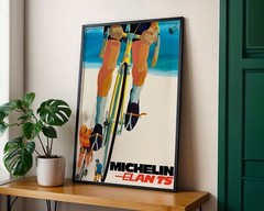 Michelin Elan TS Bicycle 1970 Retro Vintage Poster Print