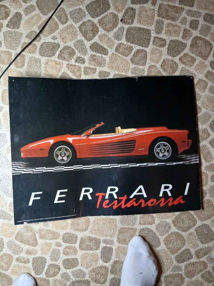 Vintage 90’s 3 poster Bundle Sports Cars, Ferrari And Corvette