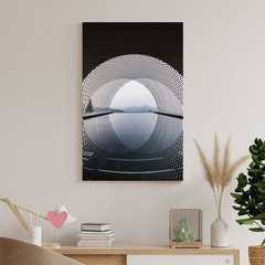 Art Poster Unique Architecture Unframed Inside Canvas Decor 12×18 Inch 1-Piece