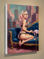 Gwen Stacy Canvas Print 12×16 – Vintage Retro Pin-Up Wall Art Decor