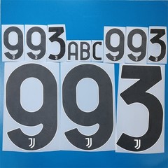 2021-23 Juventus Name Number Personalise Customise Player Size Nameset Print