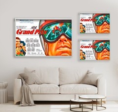 1966 Grand Prix Auto Racing Movie James Gardner 24×36, 11×17 In Poster