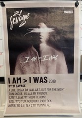 21 Savage 16×24 I Am, I Was Durable Canvas Album Poster- Rap Hip Hop Wall Art