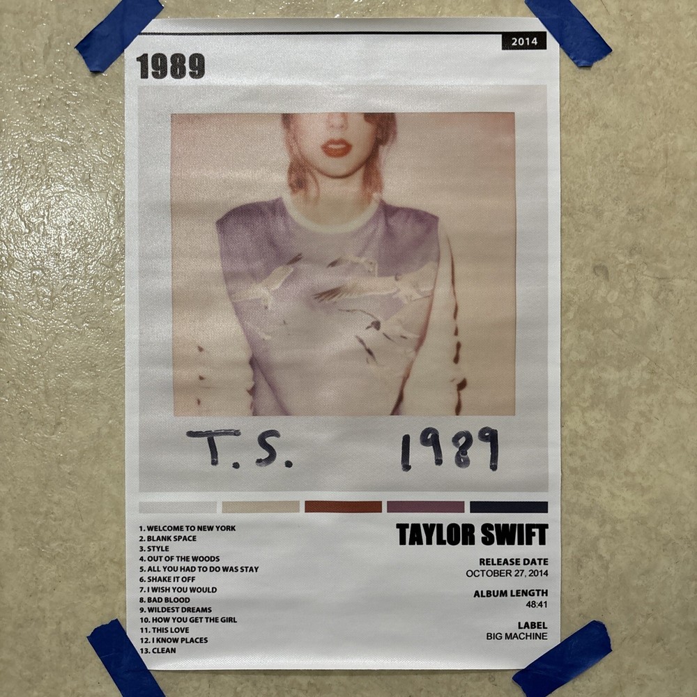 Taylor Swift – 1989 Album ✅ Music Wall Art Canvas Poster Print Decor 12×18 inch