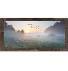 Be Still Christian Sunrise Framed Wall Art Wide Landscape Decor | Multiple Sizes