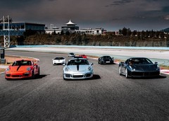Sports Cars on a Racetrack Poster A3 size 29.7×42 cm Semi-Gloss poster only