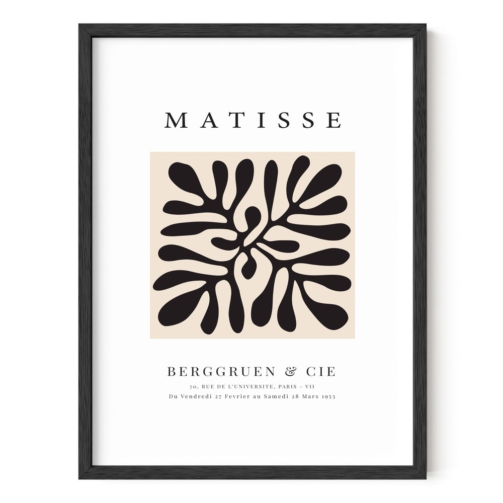 Matisse Abstract Poster – Henri Matisse Exhibition Print, Modern Paper Cutout…