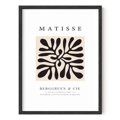 Matisse Abstract Poster – Henri Matisse Exhibition Print, Modern Paper Cutout…