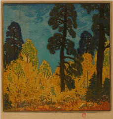 Gustave Baumann Pine & Aspen : Archival Quality Giclée Art Print 1920