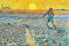 Vincent Van Gogh The Sower 1888 Van Gogh Wall Art Impressionist Painting Style N