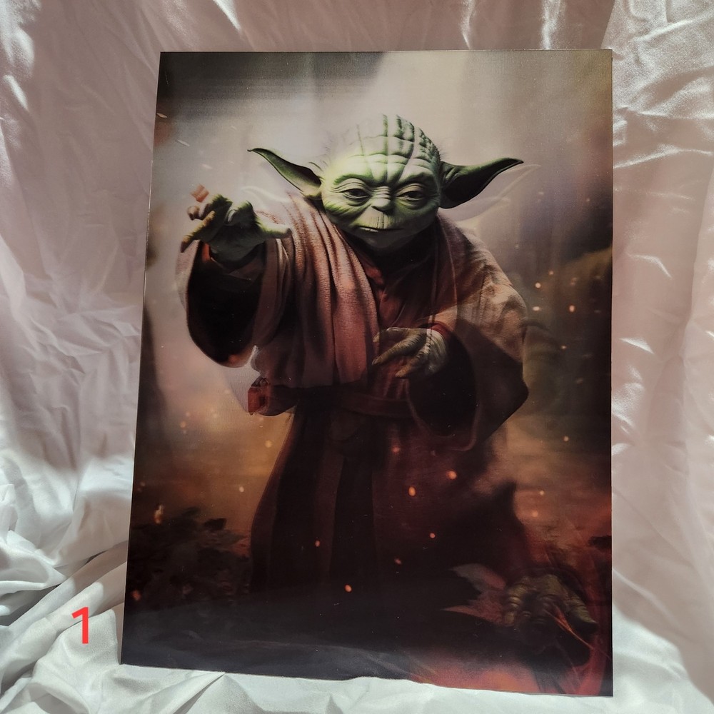 Jedi Master Yoda 3D Poster Lenticular Effect 3 Images In 1 15.5 x 11.5 New 001