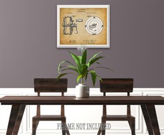 Poster – Fishing Reel Patent – Choose Unframed Poster or Canvas