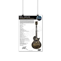 ESP Will Adler Warbird Distressed Lamb Of God Guitar Specs Poster Wall Art Print