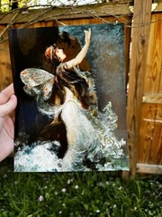 Mermaid Wall Art Print Of A Painting Art Mermaids Decor 8×10 Selkie Nymph Fairy