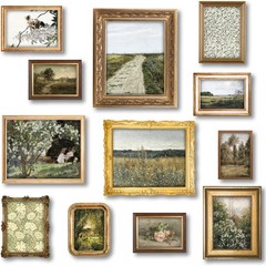 97 Decor Vintage Wall Art Prints – Vintage Prints for Wall Decor, Countryside La