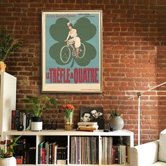 Cycles Georges Richard Le Trèfle a Quatre (France) Bicycle 1895 Retro Vintage Po