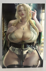 Sexy Blonde Women Warrior 3D Lenticular Flip Effect 11 «x 17» Sakimichan Art