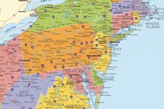 18»x29» United States Map US USA Print Poster Wall Mural For Travel Education