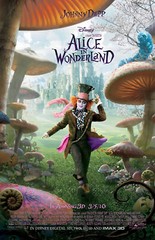 AA0177 Alice in Wonderland Film By Tim Burton 2010 Movie Poster 11×17