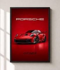 Porsche 911 GT3 RS Minimalist Car Poster Modern Wall Art Print Decor