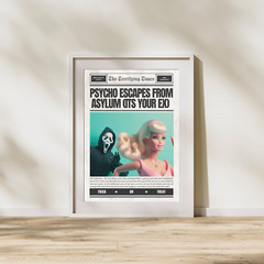 halloween printable wall art | halloween barbie decor | digital download