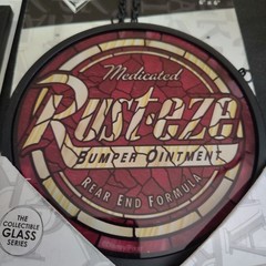 Toy Story Pizza Planet/Cars Rusteze 6×6 Hanging Stained Glass