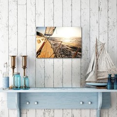 sailboat wall art coastal pictures: sunset wall decor sailing artwork nautica…