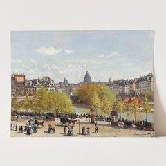 Wharf of Louvre, Paris by Claude Monet Impressionism Wall Art Poster Print