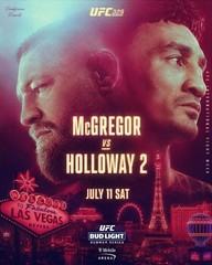 Conor McGregor vs Max Holloway 2 UFC 329 Fight Poster MMA Event Wall Art Print