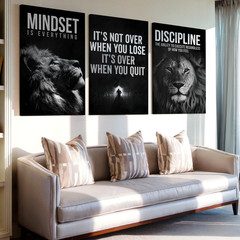 3 Pieces Inspirational Large Wall Art Canvas Set for Living Room Set Of 3