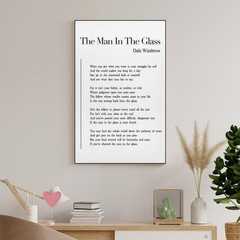 The Man in The Glass Poem Tin Sign Poster Vintage Canvas Wall Art Decor 12″x18″