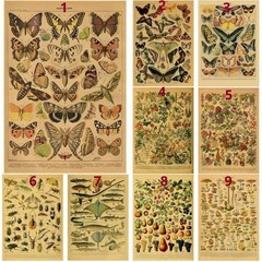 Adolphe Millot Poster French Botanical Mushroom Prints Insect Flower Wall Art