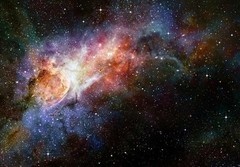Wall26® – Beautiful Multicolored Galaxy – Wall Mural, Removable Sticker- 100×144