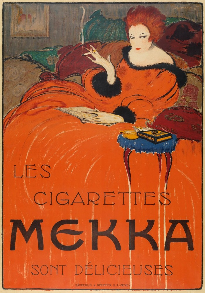 French Vintage Cigar POSTER.Room Decor.Art Nouveau Interior home design.161