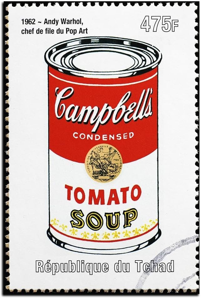 Tomato Soup Poster – Vintage Fuuny Wall Decor Art Canvas – 12x18inch Unframed