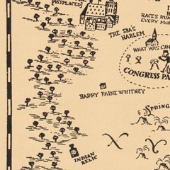 Pictorial Map – City of Saratoga Springs, New York circa 1927 – 18 in x 24 in
