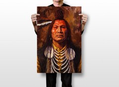 Native American Indian Print Wall Art Home Decor – POSTER 20×30