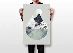 Nordic Realistic Abstract Print Modern Design Wall Art Home Decor – POSTER 20×30
