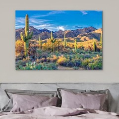 Wall26 Canvas Print Southwest Saguaro Cactus Succulent Desert Landscape Art