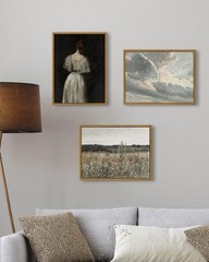 Framed Classical Wildflower Art – 12″x16″ Waterproof Canvas for Any Room