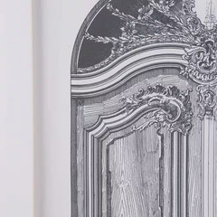 Framed 24 In. X 32 In.Set of 2 Fake Pencil Architectual Wall Art, Wall Decor Acc
