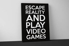 Escape Reality Canvas Print – Video Game Wall Art for Gamers