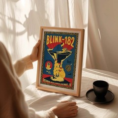 Blink-182 Concert Poster Wall Art A0 Large Print Decor Illustrative