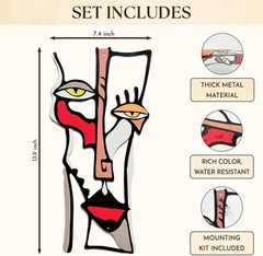 Minimalist Metal Wall Art For Living Room – Pablo Picasso Wall Art Abstract