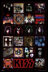 Kiss Poster Album Covers Records Vinyl Destroyer Heavy Metal Music Poster 12×18